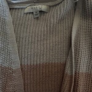 Misia Women's Beige and Cream Cardigan